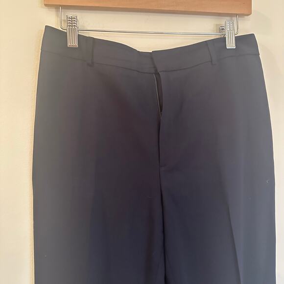 Ellen Tracy Virgin Wool Pants sz 8 Navy Blue Dress Pants - Picture 4 of 7